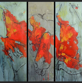 TRIPTYQUE ROUGE